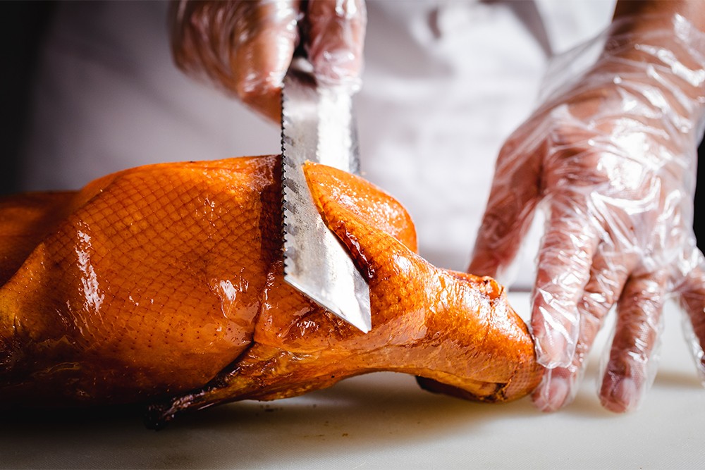 老北京傳統烤鴨實體店技術班